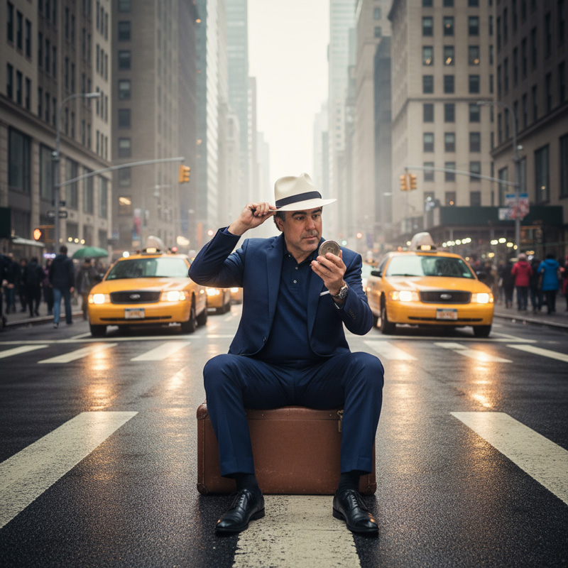 Retrato Masculino de Moda Urbana — Estilo, Elegância e Atitude em Nova York – 8 fotos